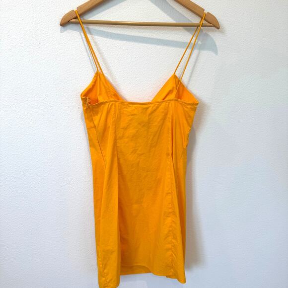 SIMONMILLER x Mango Sol Spaghetti Strap Mini Dress Sponge Yellow Size 4 - Picture 11 of 11